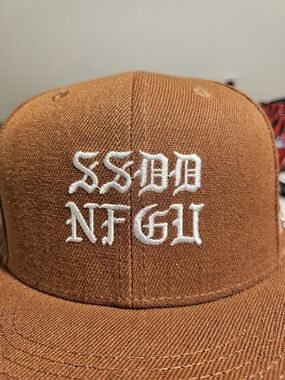 Darc Sport Rust Brown Baseball Cap with White Embroidery 26 Of 500